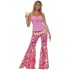 Fantasia Adulto Calça Rosa Hippie
