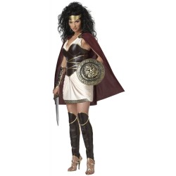 Fantasia Adulto de Gladiadora Rainha Guerreira Romana Sexy