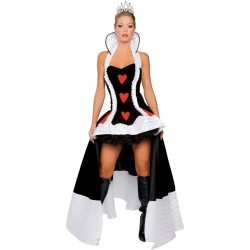 Fantasia Rainha de Copas Luxo Adulto Feminino Elite