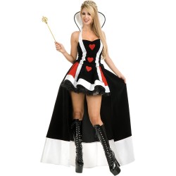 Fantasia Adulto Feminino Rainha de Copas Luxo
