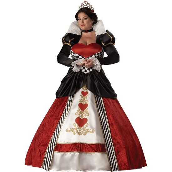 Fantasia Adulto Rainha de Copas Luxo Extra Grande