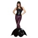 Fantasia Adulto Sereia Pink Sexy dos Mares Superluxo