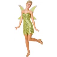 Fantasia Adulto Vestido da Sininho Brilhante