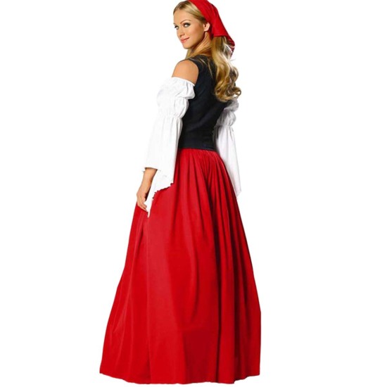 Fantasia Alemã Oktoberfest Adulto Feminino Longo
