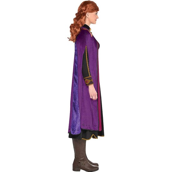 Fantasia Ana Uma Aventura Congelante Adulto Frozen Lilás
