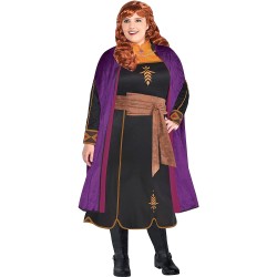 Fantasia Ana Uma Aventura Congelante Adulto Frozen Lilás