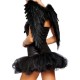 Fantasia Anjo Negro Adulto Feminina Sexy
