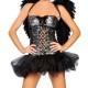 Fantasia Anjo Negro Adulto Feminina Sexy
