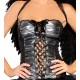 Fantasia Anjo Negro Adulto Feminina Sexy