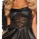 Fantasia Anjo Negro Adulto Feminino Sexy Extra Luxo