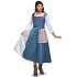 Fantasia Bela Vestido Azul Bela e a Fera Adulto Clássica