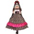 Fantasia Caveira Mexicana Adulto Luxo Vestido Luxo