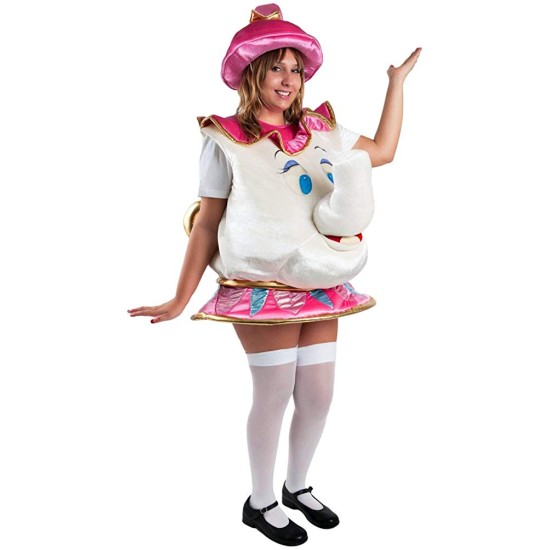 Fantasia Chaleira Tea Pot Bela e a Fera Adulto Luxo