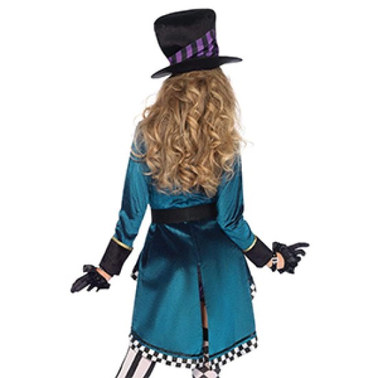 Fantasia Chapeleiro Maluco Adulto Alice no País das Maravilhas Luxo Feminino