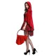 Fantasia Chapeuzinho Vermelho adulto Feminino Gótico Luxo