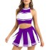Fantasia Cheerleader Adulto Luxo Lilas