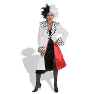 Fantasia Cruela Adulto Super Luxo 101 Dálmatas
