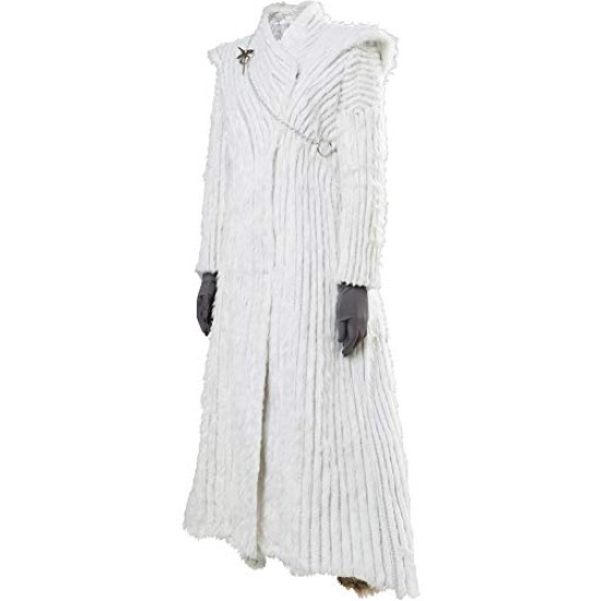 Fantasia Daenerys Targaryen Game of Thrones Cosplay Branco