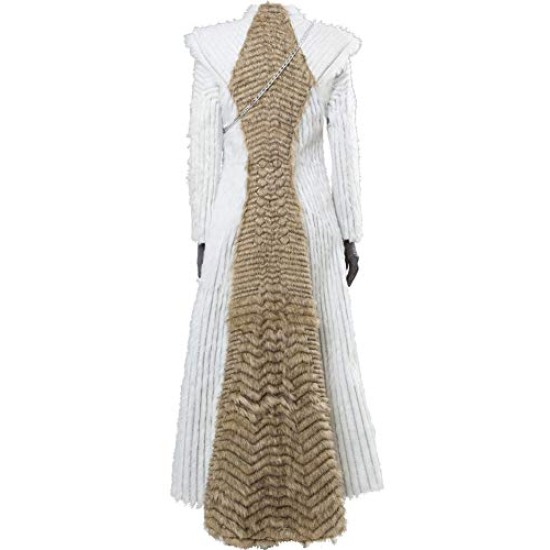 Fantasia Daenerys Targaryen Game of Thrones Cosplay Branco