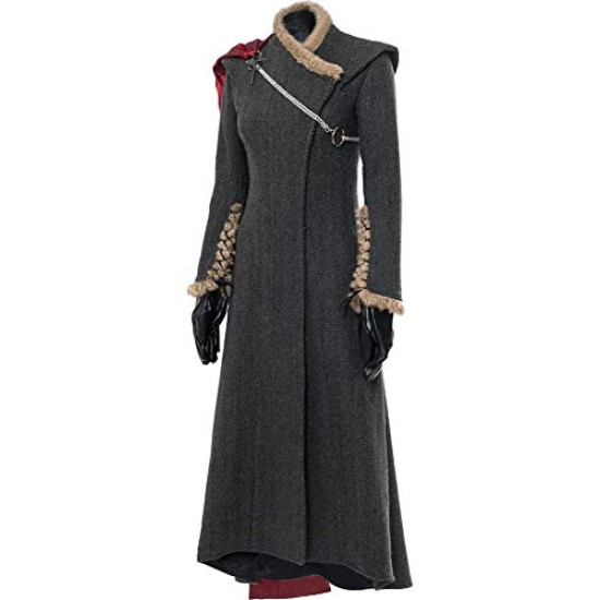 Fantasia Daenerys Targaryen Game of Thrones Cosplay Cinza