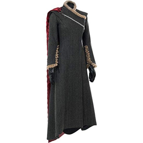 Fantasia Daenerys Targaryen Game of Thrones Cosplay Cinza