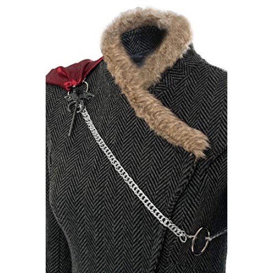 Fantasia Daenerys Targaryen Game of Thrones Cosplay Cinza