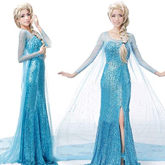 Fantasia Elsa Uma Aventura Congelante Adulto Clássica