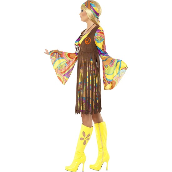 Fantasia Hippie Adulto Groovy Hippie