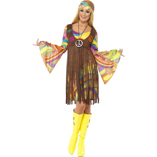 Fantasia Hippie Adulto Groovy Hippie