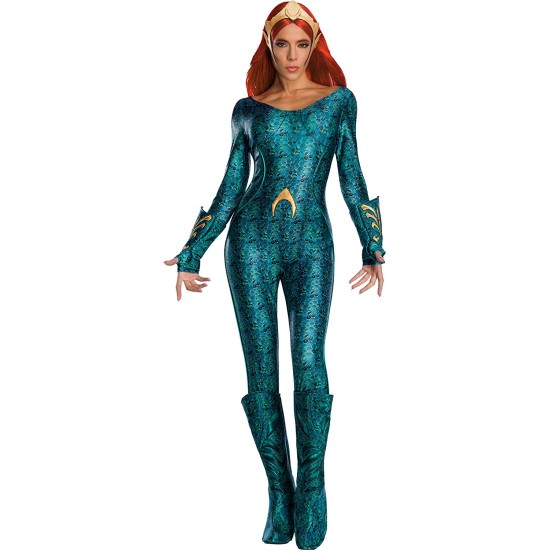 Fantasia Mera Aquaman Adulto Completo Luxo 