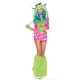 Fantasia Monstro Verde Adulto Feminino Luxo