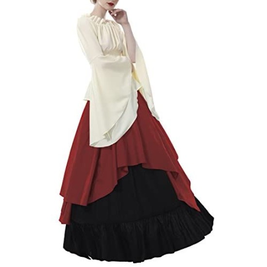 Fantasia Mulher Vitoriana Medieval Adulto Feminino