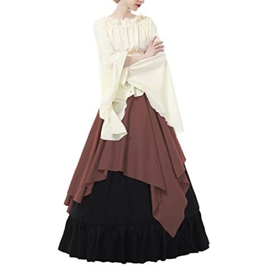 Fantasia Mulher Vitoriana Medieval Adulto Feminino