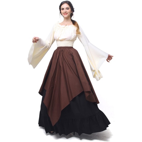Fantasia Mulher Vitoriana Medieval Adulto Feminino