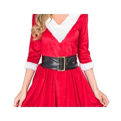 Fantasia Natal Papai Noel Luxo Capuz Adulto