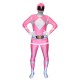 Fantasia Power Rangers Luxo Rosa Adulto