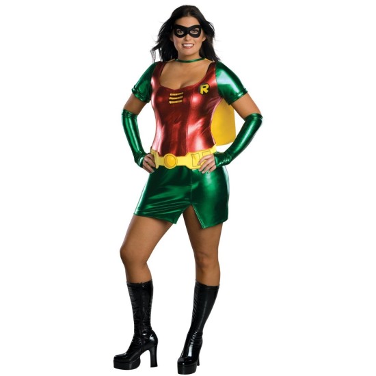 Fantasia Robin Feminino Adulto Extra Grande