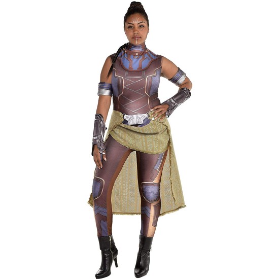 Fantasia Shuri Pantera Negra Adulto Luxo Extra Grande
