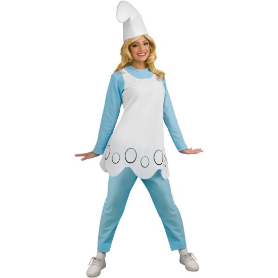 Fantasia Smurfs Smurfete Adulto Feminina