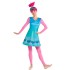 Fantasia Trolls Queen Poppy Adulto Luxo Elite