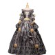Fantasia Vestido Maria Antonieta Cinza Medieval Renacença Vitoriano