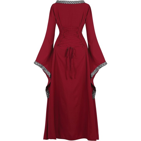 Fantasia Vestido Mulher Vitoriana Medieval Adulto Feminino