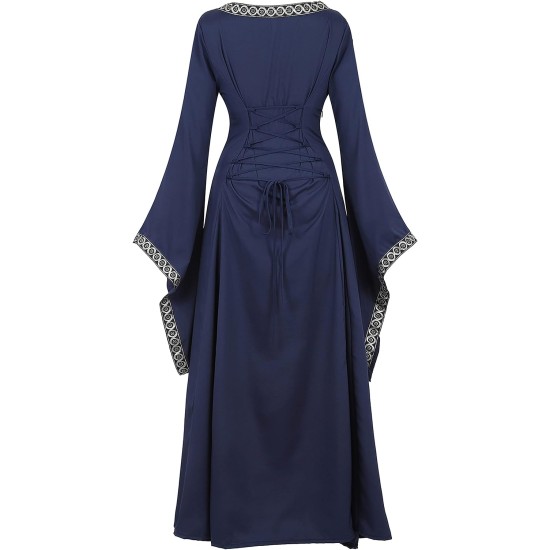Fantasia Vestido Mulher Vitoriana Medieval Adulto Feminino