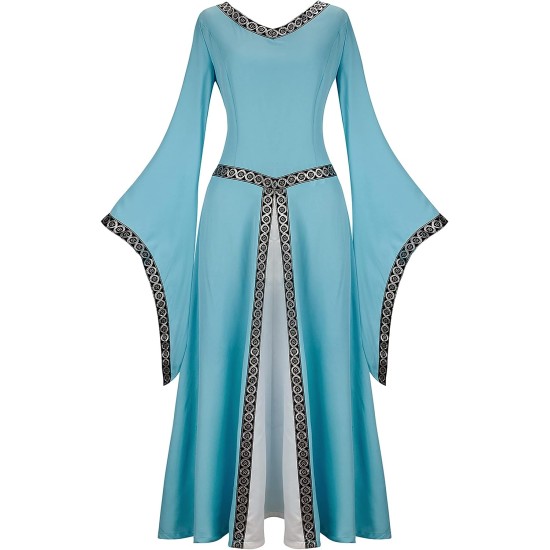 Fantasia Vestido Mulher Vitoriana Medieval Adulto Feminino