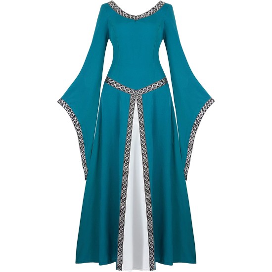 Fantasia Vestido Mulher Vitoriana Medieval Adulto Feminino