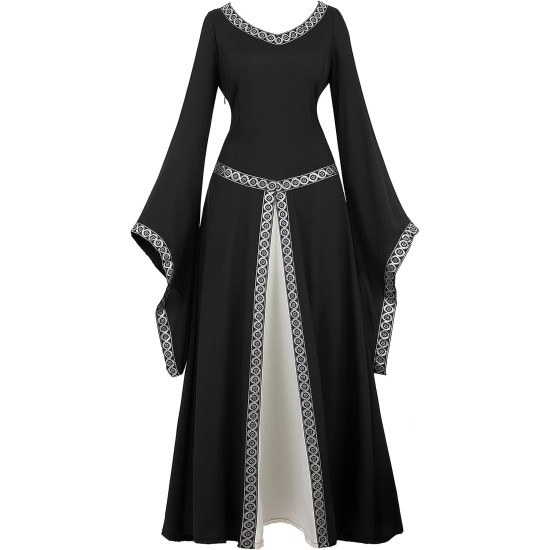 Fantasia Vestido Mulher Vitoriana Medieval Adulto Feminino