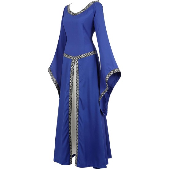 Fantasia Vestido Mulher Vitoriana Medieval Adulto Feminino