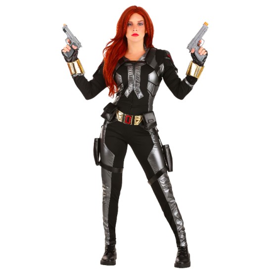 Fantasia Viúva Negra Os Vingadores Adulto Preto Party Elite