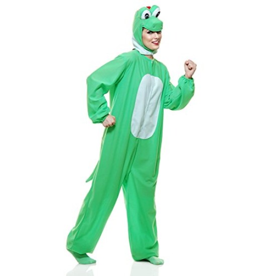 Fantasia Yoshi Macacão Adulto Feminino