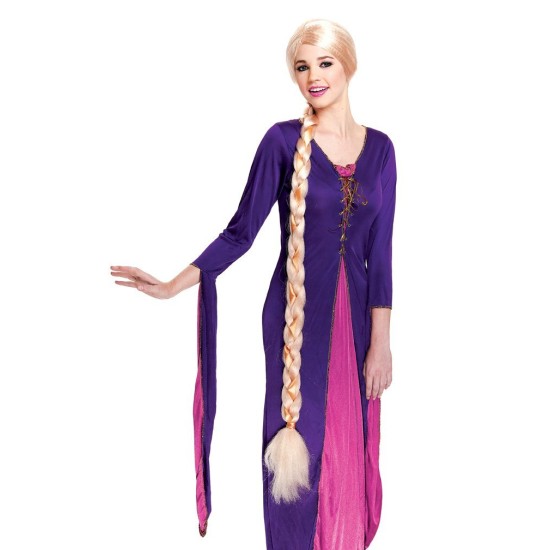 Peruca Adulto Rapunzel Enrolados Luxo